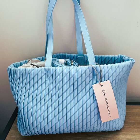 Rare EXPRESSIONS Eco Crossbody Tote Bag w/ Clutch & Ronni Nicole MIDI Dress! - Picture 15 of 16